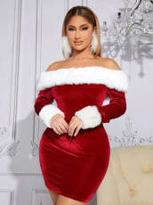 Off Shoulder Mrs Claus